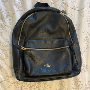 Coach Charlie Backpack Black Medium
